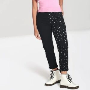 Hell Bunny Duo Bat Jeans Size XL (size not available online)